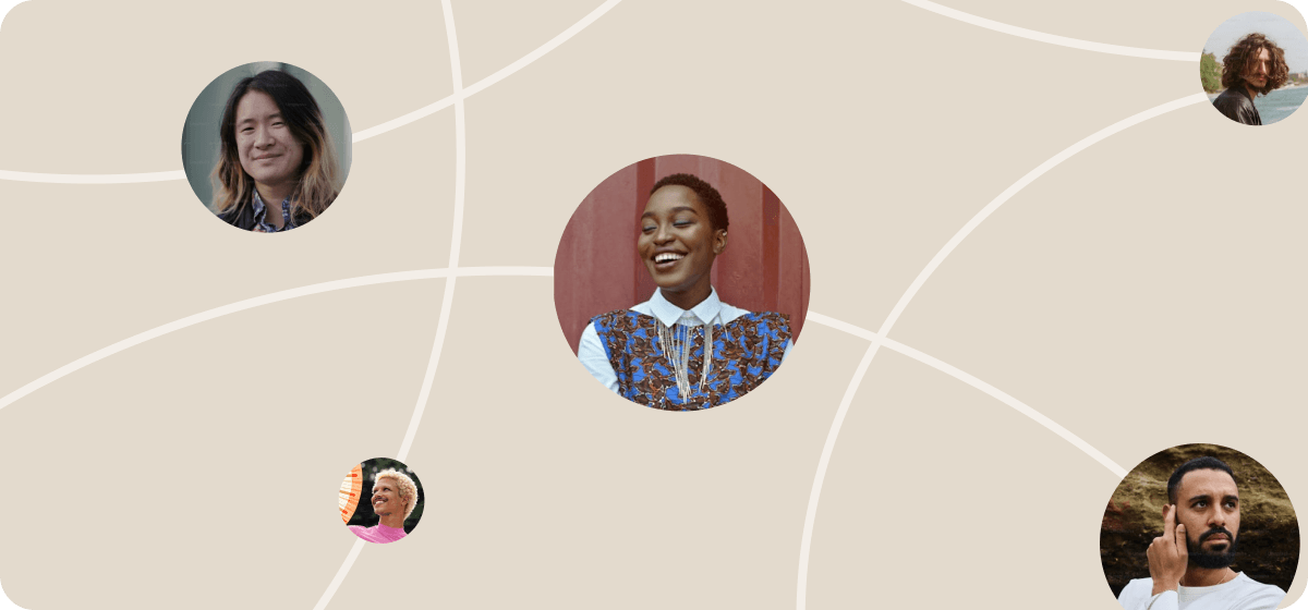 Storia community members connected in a network