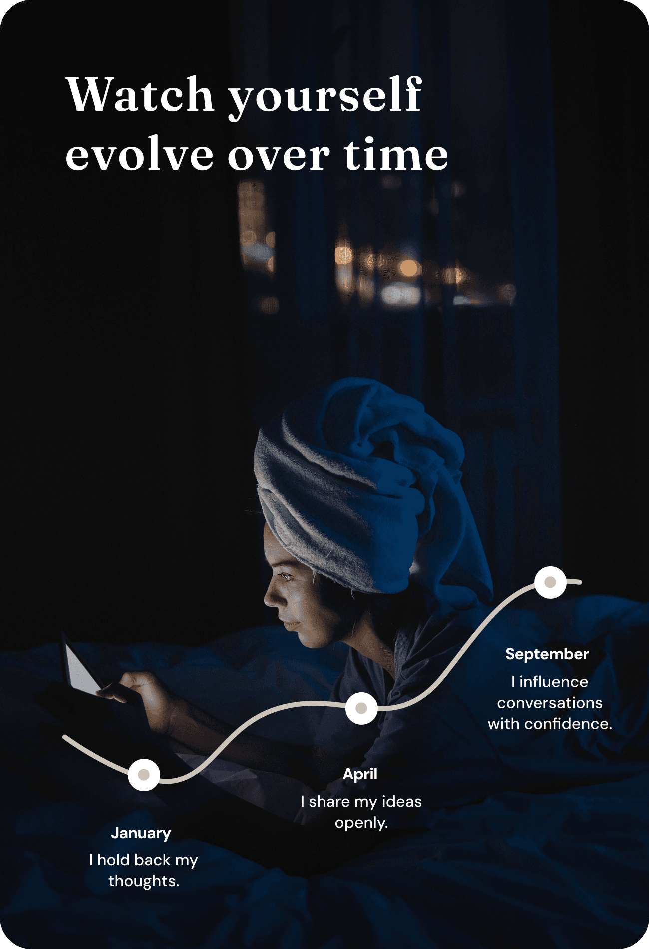 Watch yourself evolve over time with Life Arc